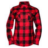 GIRLS FLANNEL RED RUM
