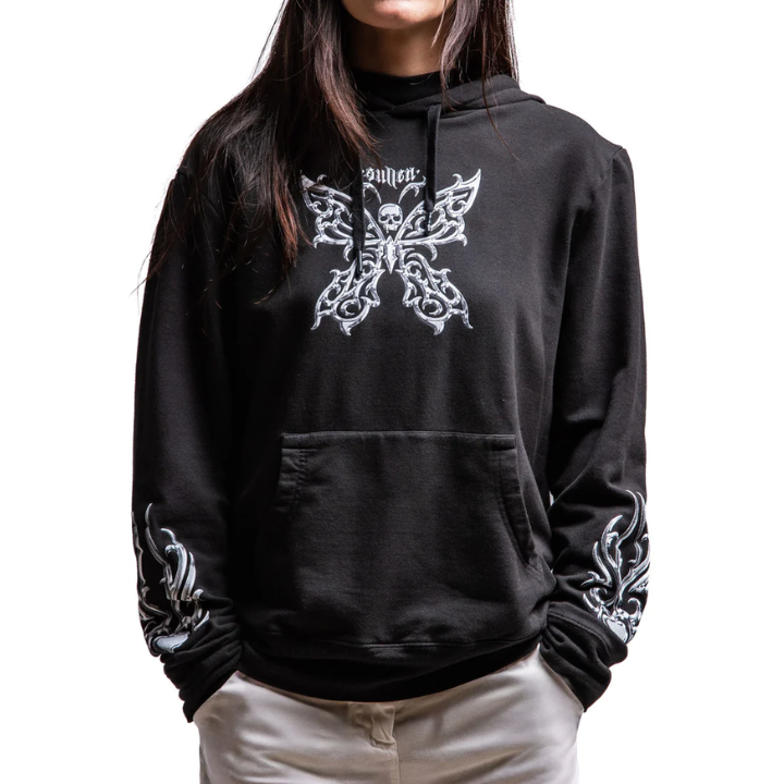 GIRLS HOODY CHROME BUTTERFLY