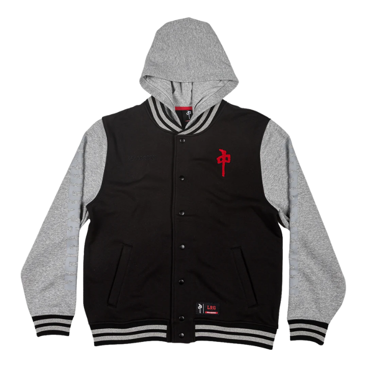 HOODY VARSITY SNAP UP