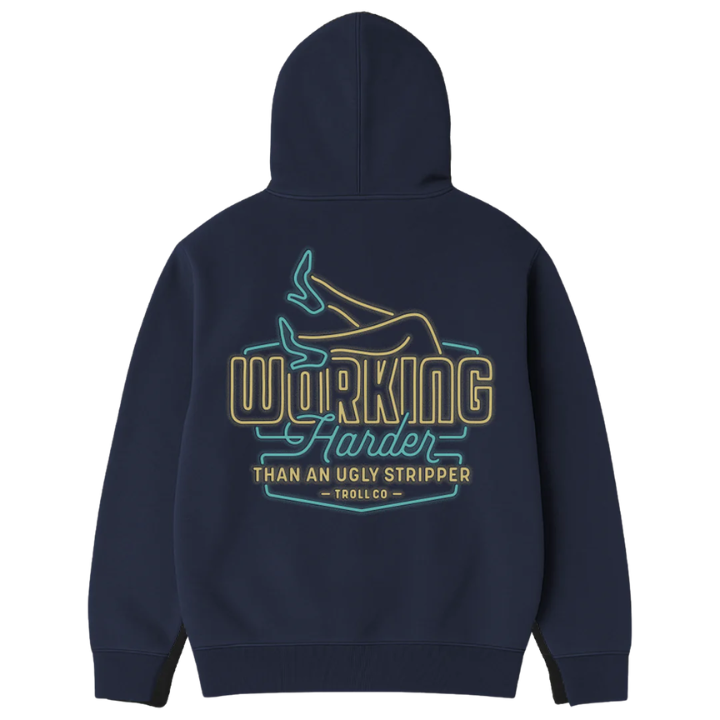 HOODY WHUS NEON NAVY
